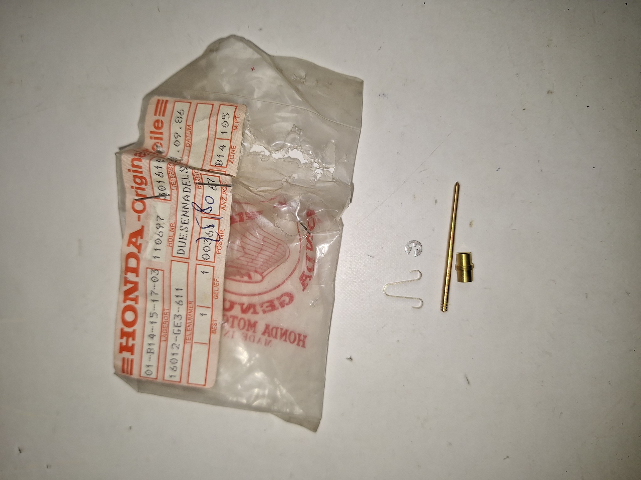 Picture of NEEDLE SET JET  16012-GE3-611